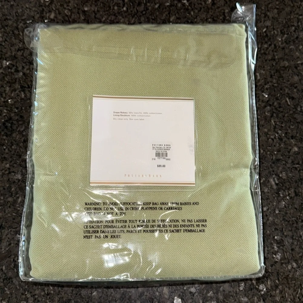 NWT Pottery Barn Pole Top Peyton Drape